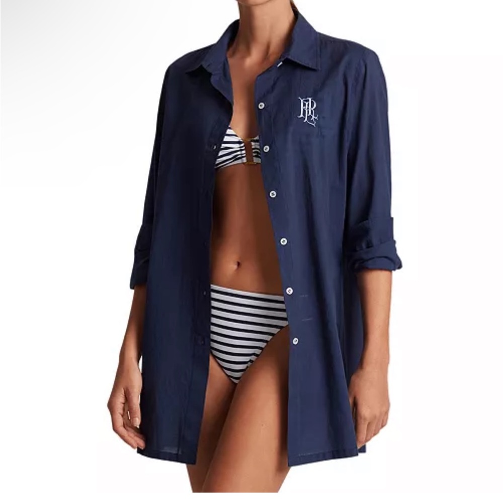 Lauren Ralph Lauren Women's Logo Embroidered Shirt